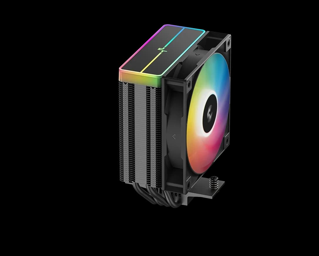 CPU cooler DEEPCOOL AG400 V2 BK ARGB LGA115*/1700/1200/AMD 120mm PWM fan,300-1850rpm,4HP