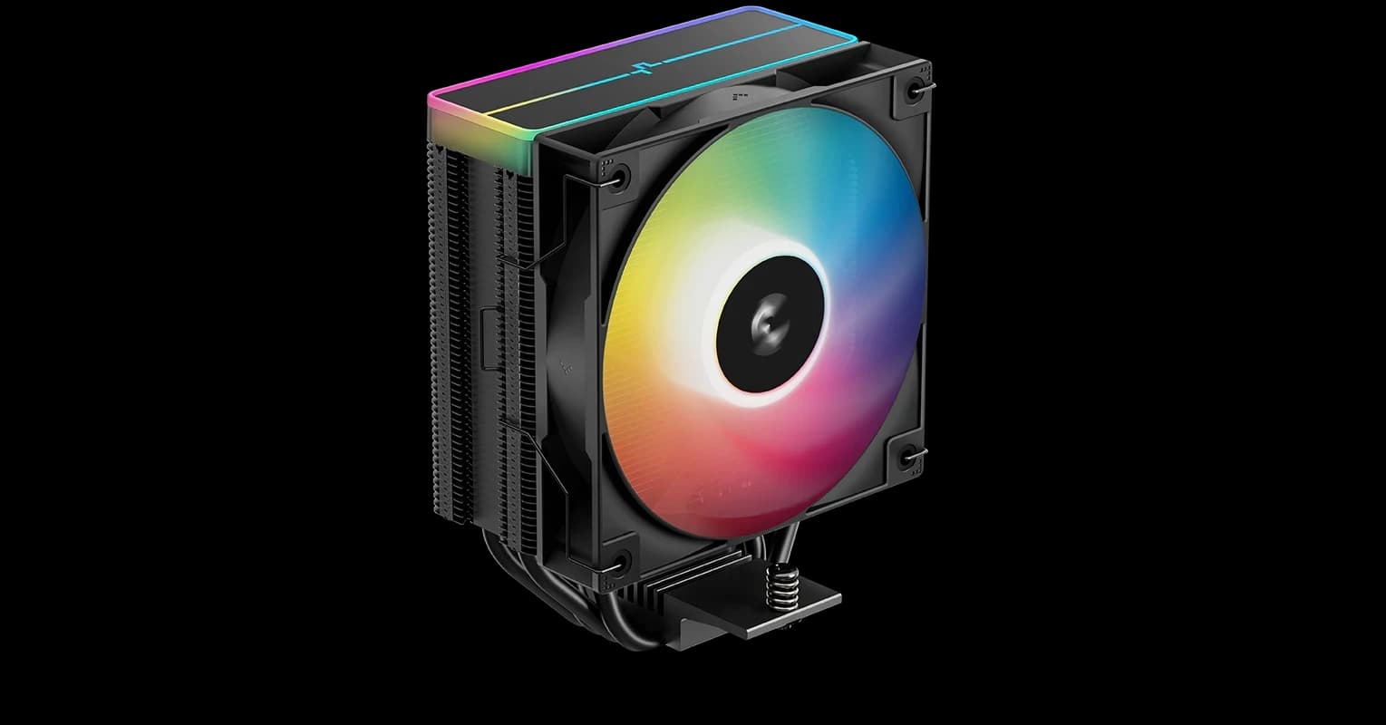 Кулер для процессора DeepCool AG400 V2 (120 мм, ARGB) чёрный