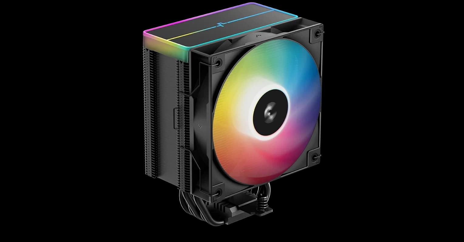 Кулер для процессора DeepCool AG500 V2 (120 мм, ARGB) чёрный