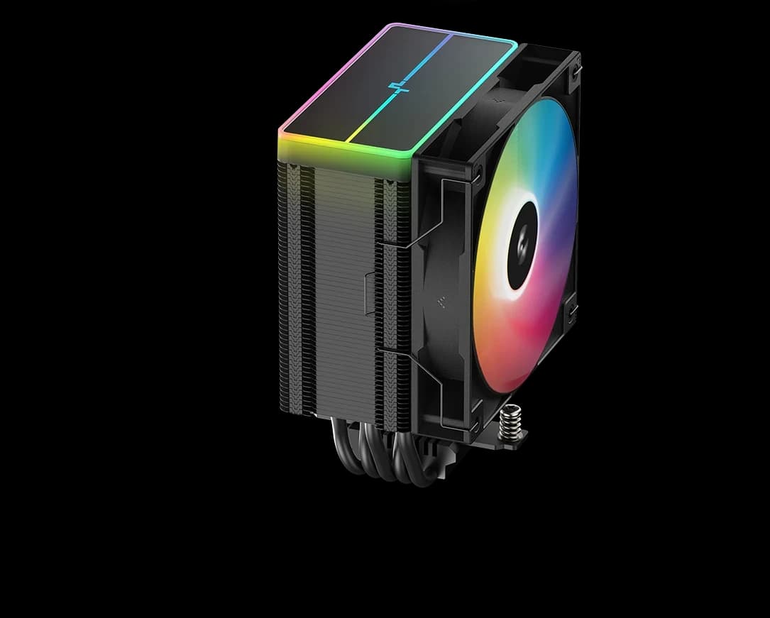 CPU cooler DEEPCOOL AG500 V2 BLACK ARGB LGA1851/115*/1700/1200/AMD 120mm PWM fan,300-1950rpm,5HP