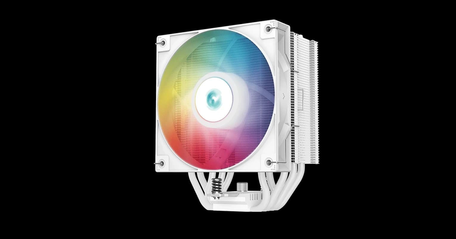 Кулер для процессора DeepCool AG500 V2 (120 мм, ARGB) белый