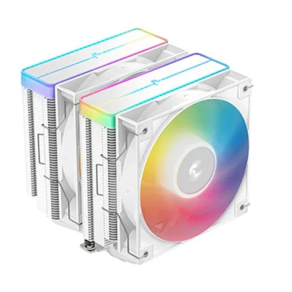 CPU cooler DEEPCOOL AG620 V2 WH ARGB LGA115*/1700/1200/20*/AMD 2x120mm 300-1950rpm,6HP