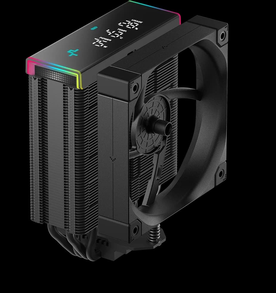 CPU cooler DEEPCOOL AK400 DIG. PRO LGA1700/1200/115*/AMD 120mm Black PWM FDB fan,500~1750rpm,4HP