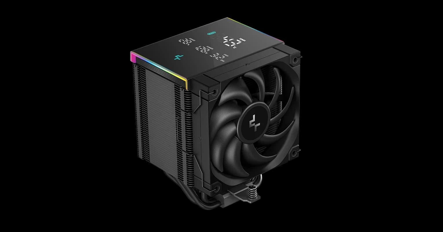 CPU cooler DEEPCOOL AK500 DIG. PRO LGA1700/1200/115*/20*AMD 120mm BLACK PWM FDB fan,500-1750rpm,5HP