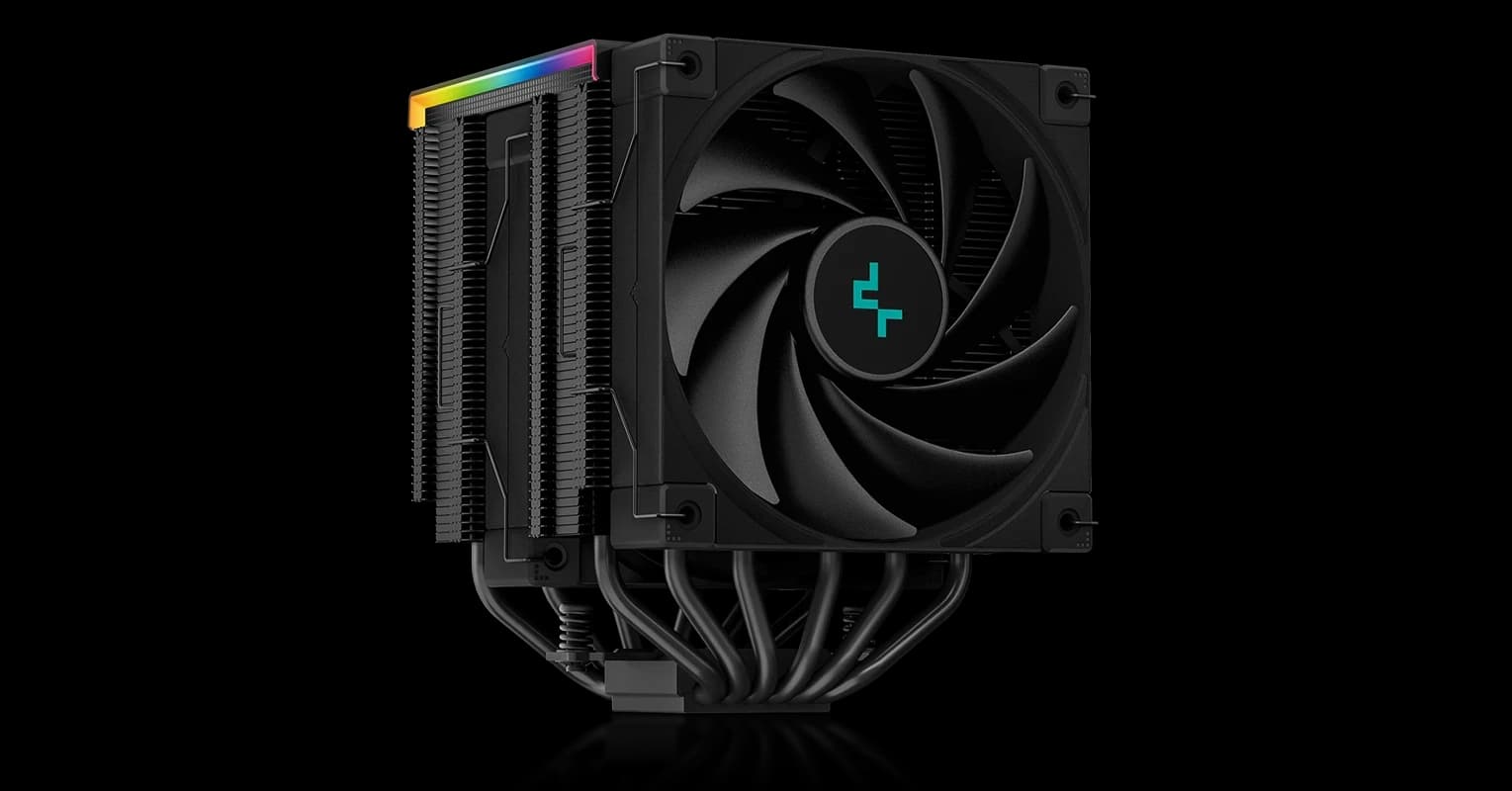 CPU cooler DEEPCOOL AK620 DIG. LGA1700/1200/115*/20**/AMD 2x120mm BLACK PWM FDB fan,500-1850rpm,6HP