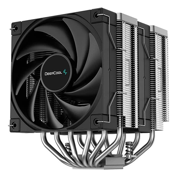 CPU cooler DEEPCOOL AK620 LGA1700/1200/115*/20**/AMD 2x120mm Black PWM FDB fan,500-1850rpm,6HP