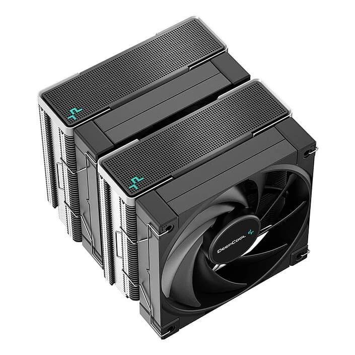CPU cooler DEEPCOOL AK620 LGA1700/1200/115*/20**/AMD 2x120mm Black PWM FDB fan,500-1850rpm,6HP