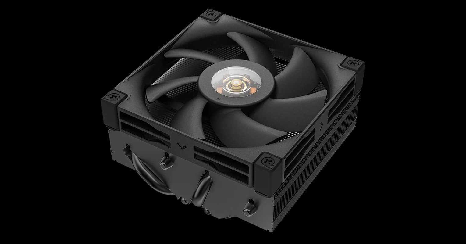 CPU cooler DEEPCOOL AN400 LGA1700/1200/115*/AMD 92mm Black PWM FDB fan,500~2950rpm, 4HP