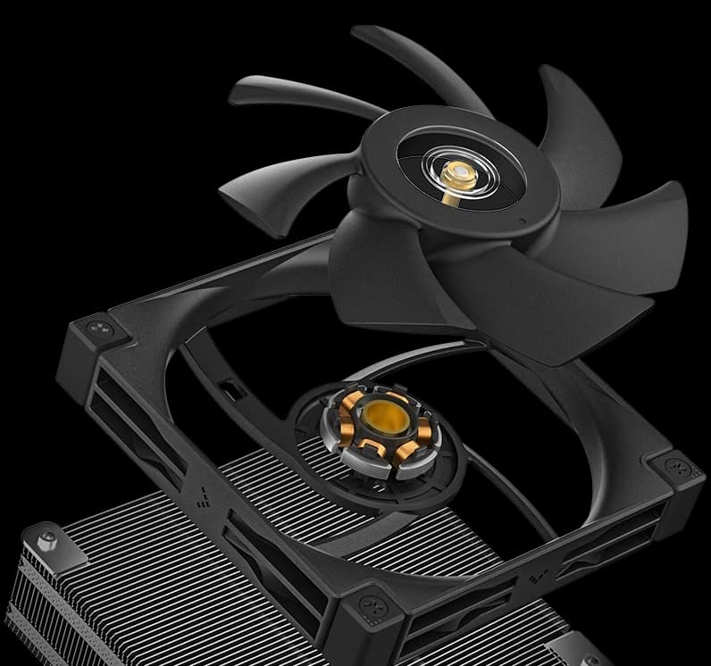 CPU cooler DEEPCOOL AN400 LGA1700/1200/115*/AMD 92mm Black PWM FDB fan,500~2950rpm, 4HP