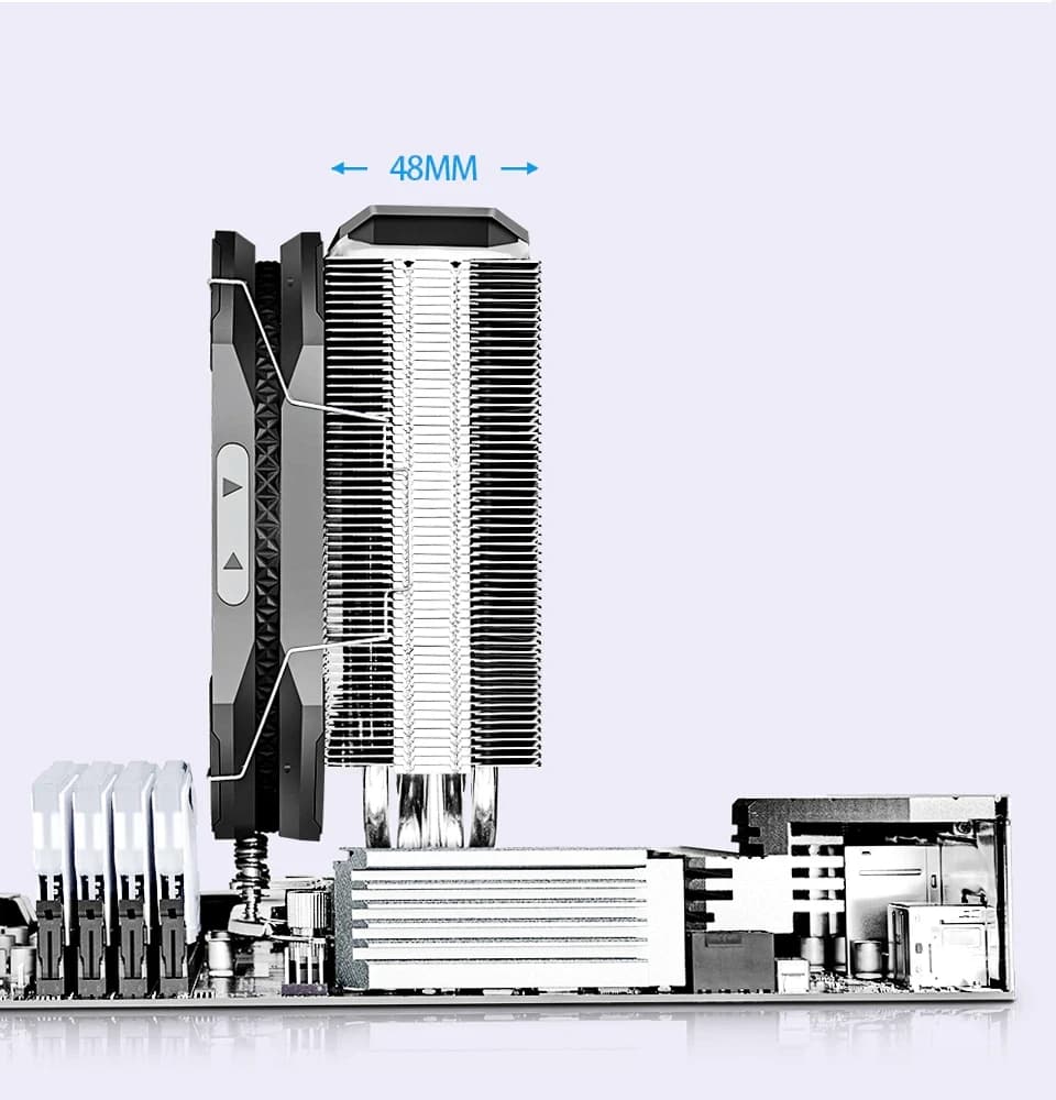 CPU cooler DEEPCOOL AS500 A-RGB LGA775/115*/1200/AMD 140 mm Black PWM fan, 500-1500rpm,5HP