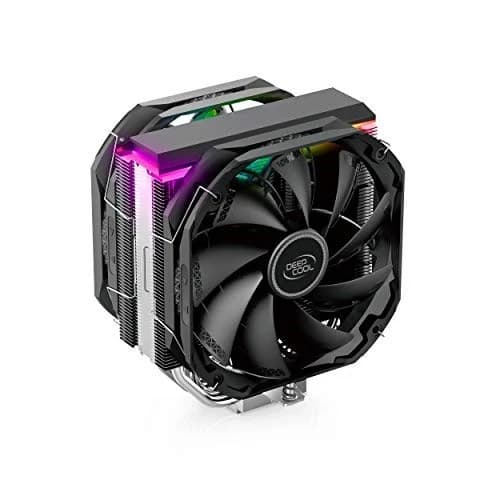 CPU cooler DEEPCOOL AS500 PLUS A-RGB LGA775/115*/1200/AMD 2x140mm Black PWM fan,500-1500rpm,5HP