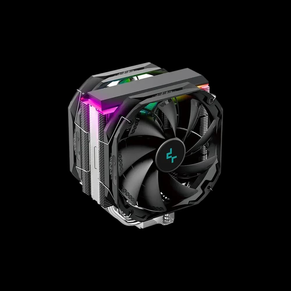 CPU cooler DEEPCOOL AS500 PLUS A-RGB LGA775/115*/1200/AMD 2x140mm Black PWM fan,500-1500rpm,5HP