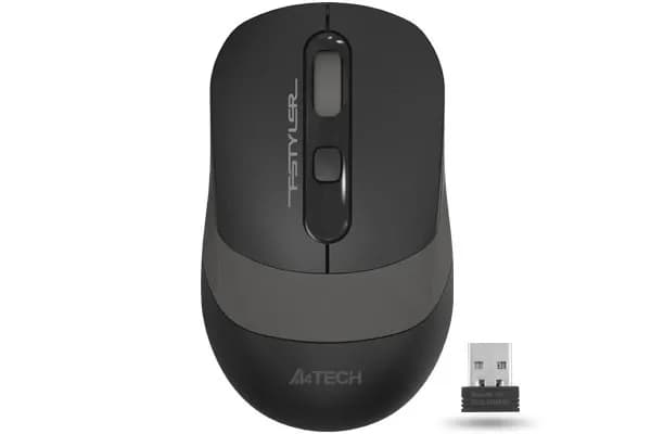 Мышь A4Tech Fstyler FG10, чёрно-серая, Беспроводное