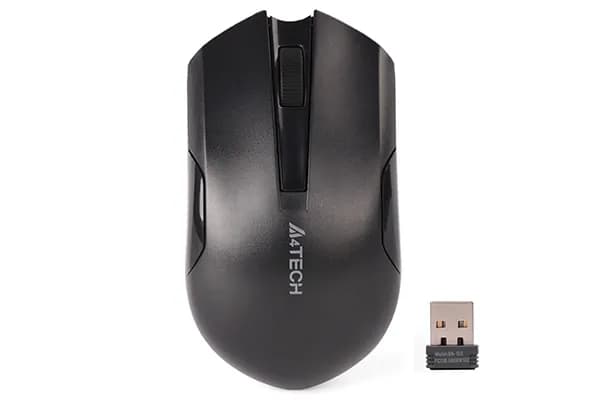 Мышь A4Tech G3-200N, чёрная, Радиоканал (USB-приёмник)