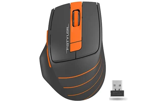 Мышь A4Tech Fstyler FG30, оранжевая, Радиоканал (USB-приёмник)
