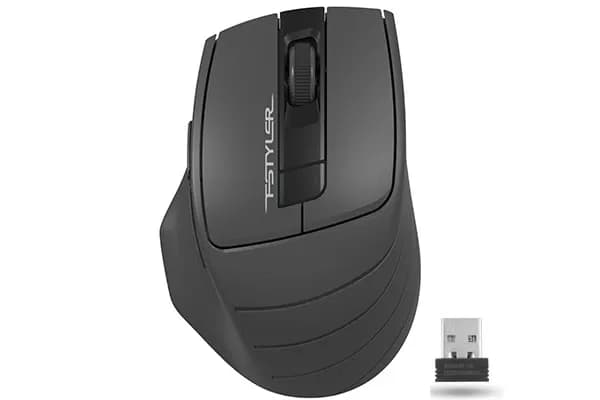 Мышь A4Tech Fstyler FG30S, серая, Радиоканал (USB-приёмник)