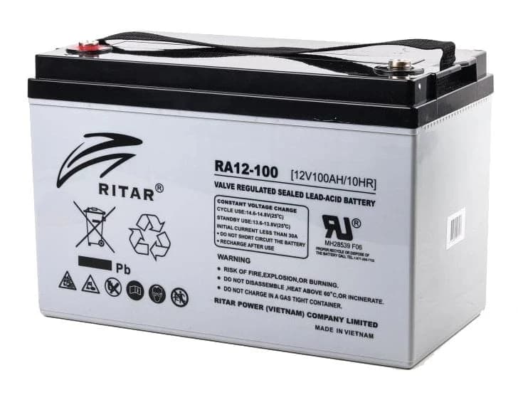 Аккумулятор Ritar RA12-100 (12 В, 100 Ач)