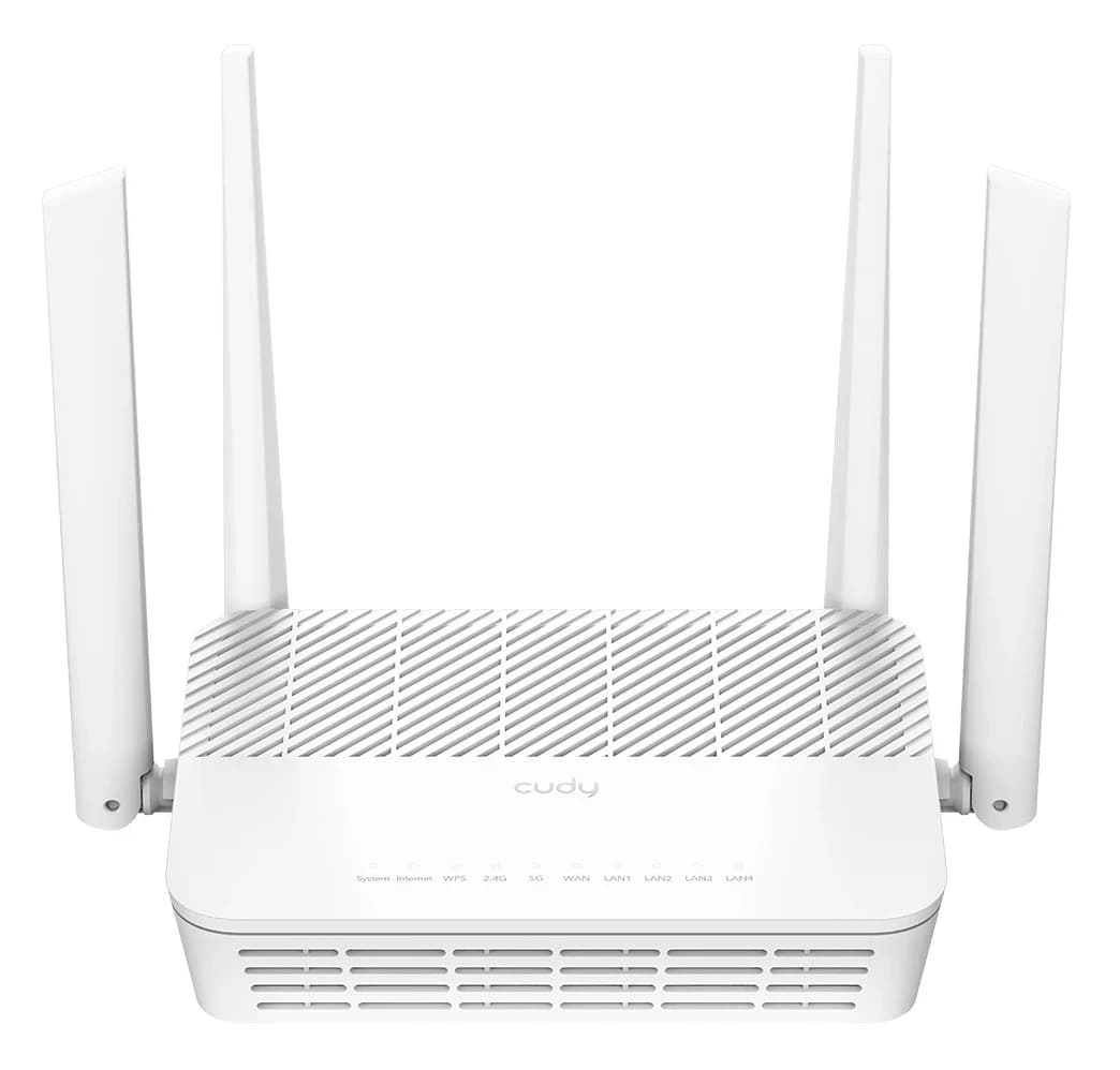 Wi-Fi роутер CUDY WR3000H (AX3000, Wi-Fi 6, 130 м2) белый