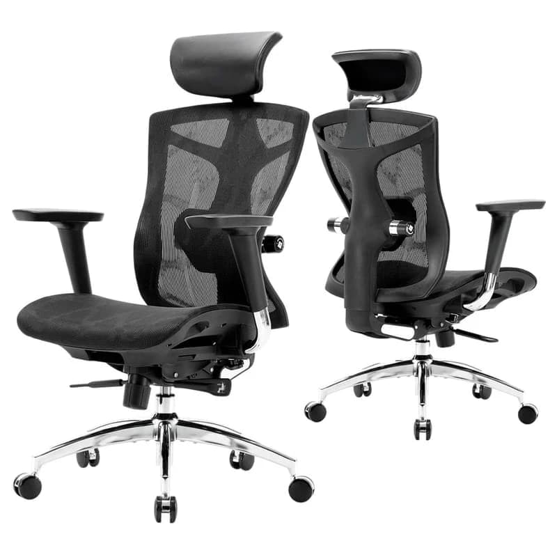 Кресло компьютерное SIHOO C100-B101 (150 кг, сетка) чёрный