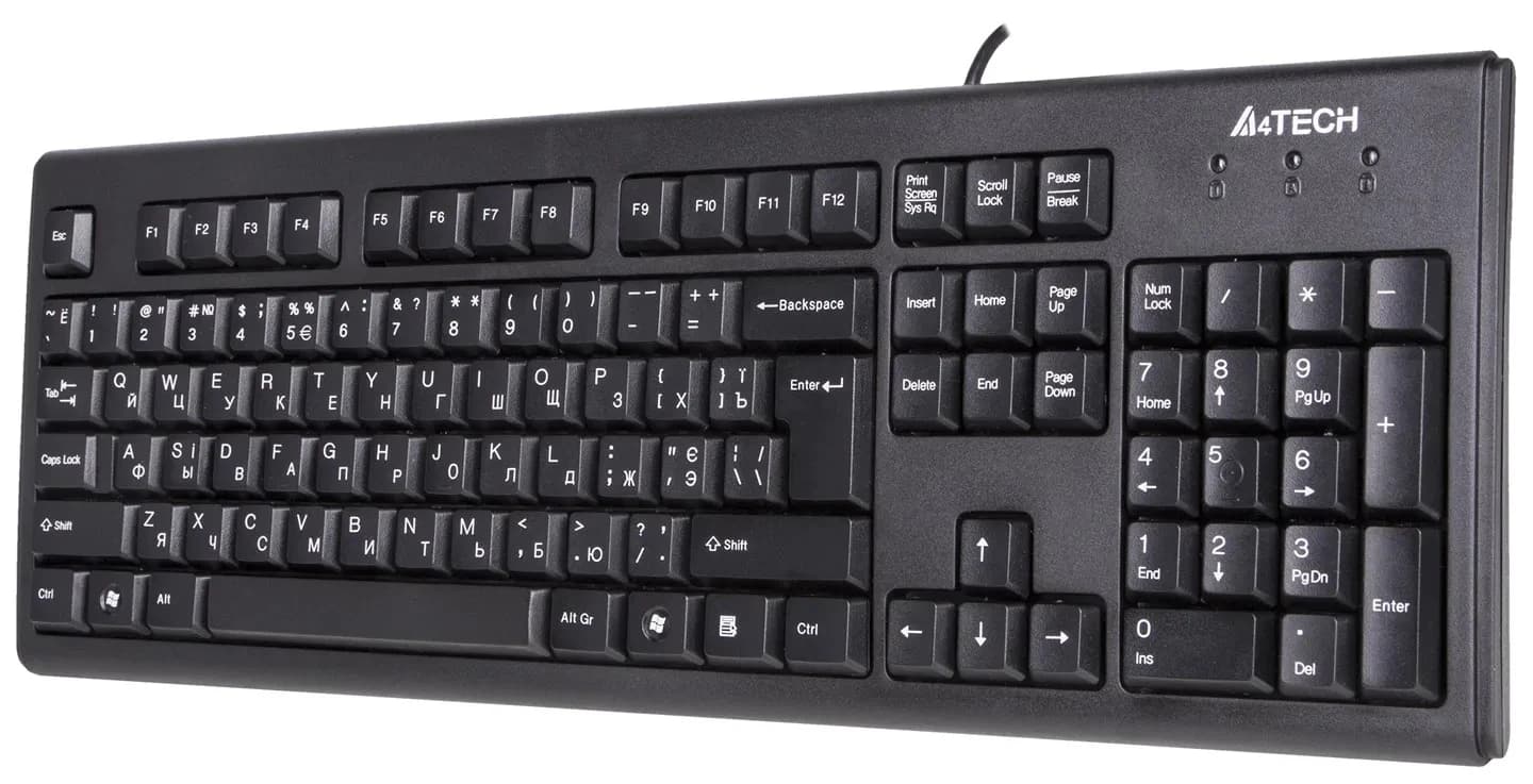 Клавиатура A4Tech KM-720 (104 шт) чёрный