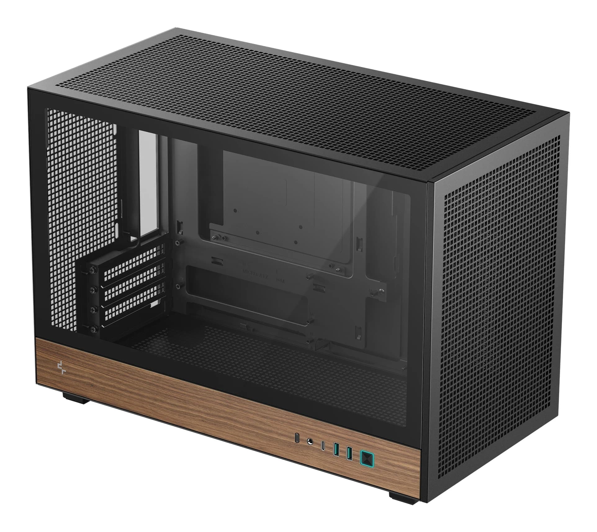 DEEPCOOL MATX CH260 WOOD w/o PSU USB 3.0 Front Type-C