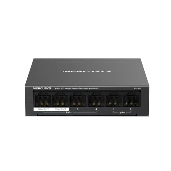 Коммутатор TP-Link MS106P (67 Вт PoE+)
