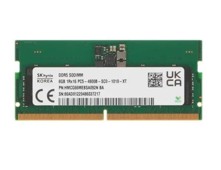 Оперативная память для ноутбука DDR5 8GB PC5-38400 (4800MHz) 1.1V