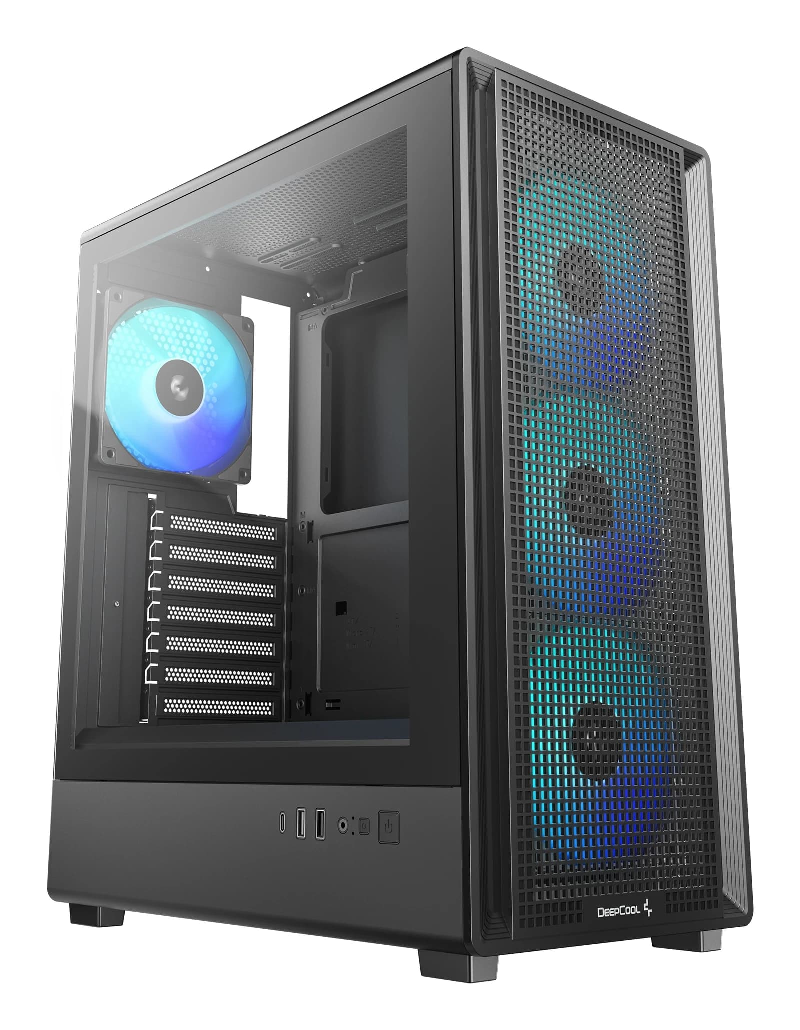 Корпус DeepCool CC550 (ATX, без БП, 4×120 мм ARGB) чёрный