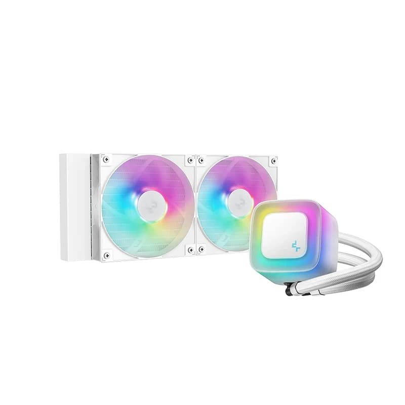 Система жидкостного охлаждения DeepCool LE240 V2 (ARGB) белый