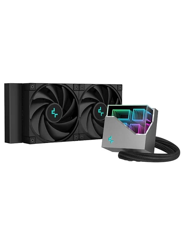 Система жидкостного охлаждения DeepCool LT520 ARGB (240 мм) чёрный